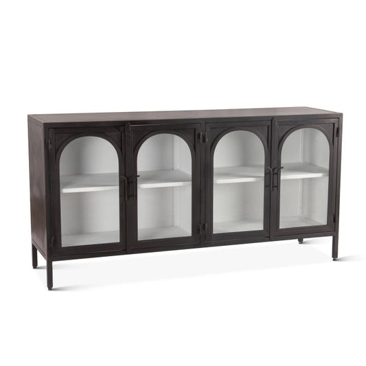 Iron & Glass Arched Sideboard