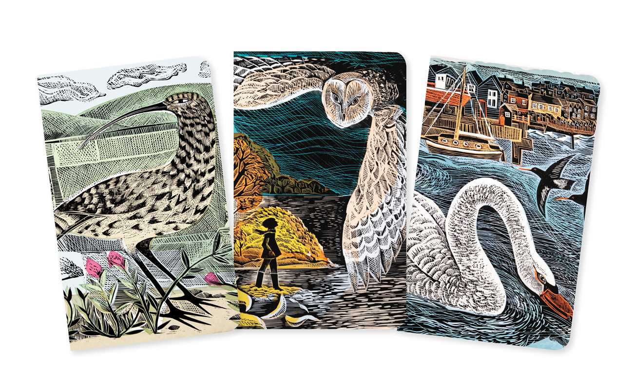 Angela Harding: Wildlife Set of 3 Mini Notebooks by