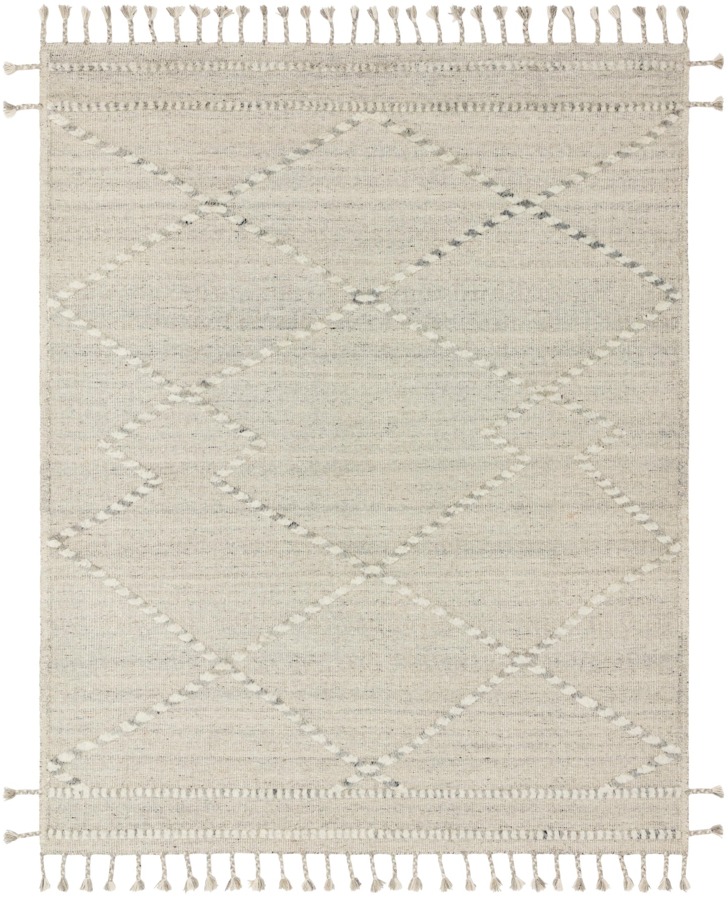 A picture of Loloi's Iman rug, in style IMA-03, color Ivory / Lt. Grey