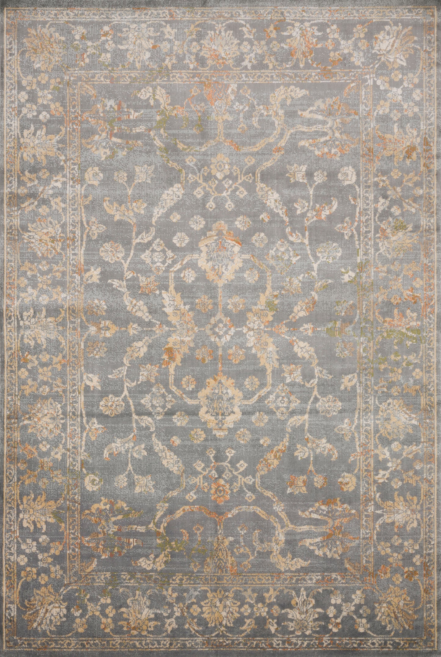 A picture of Loloi's Isadora rug, in style ISA-05, color Silver / Silver