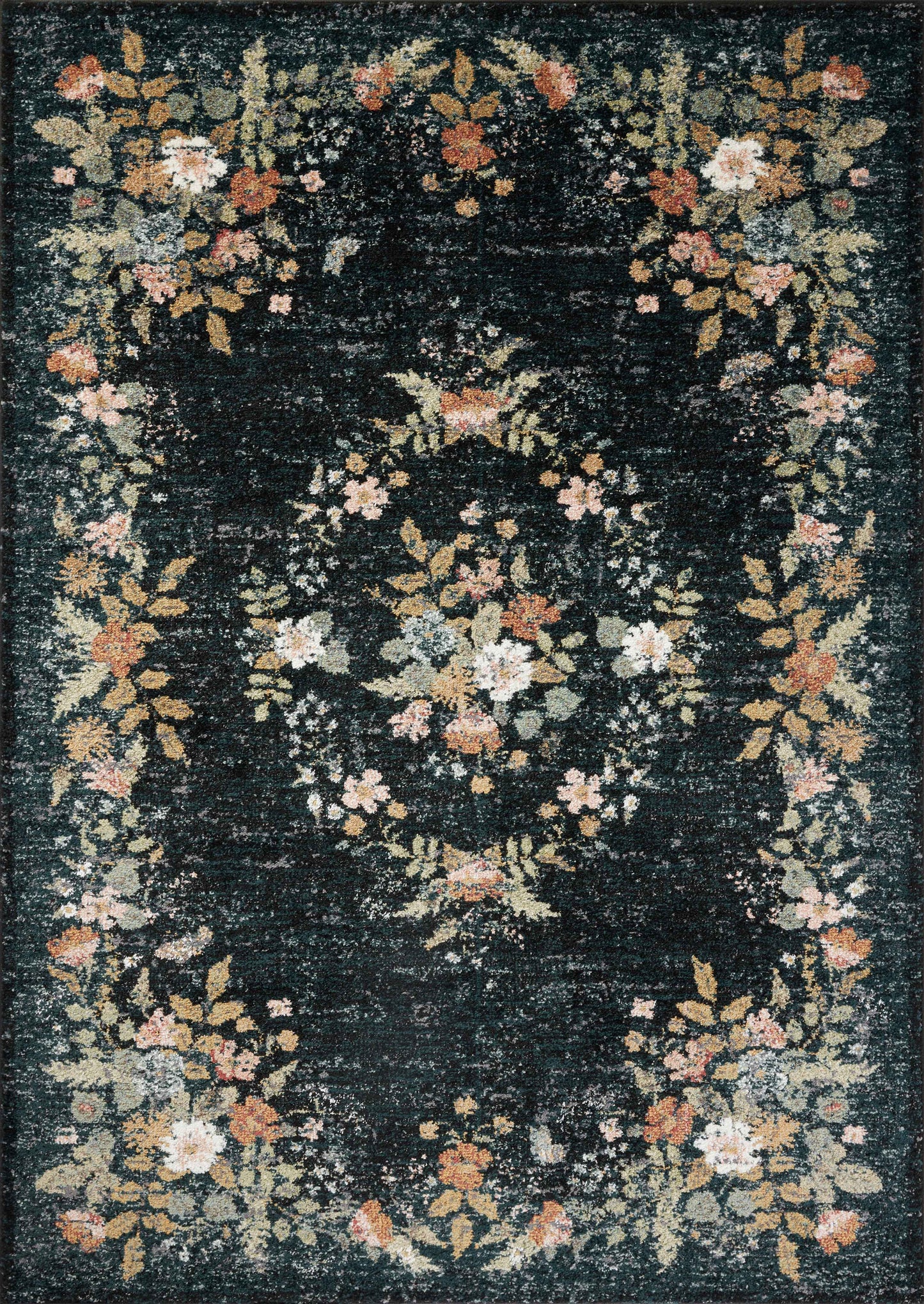 A picture of Loloi's Laurel rug, in style LAU-01, color Navy