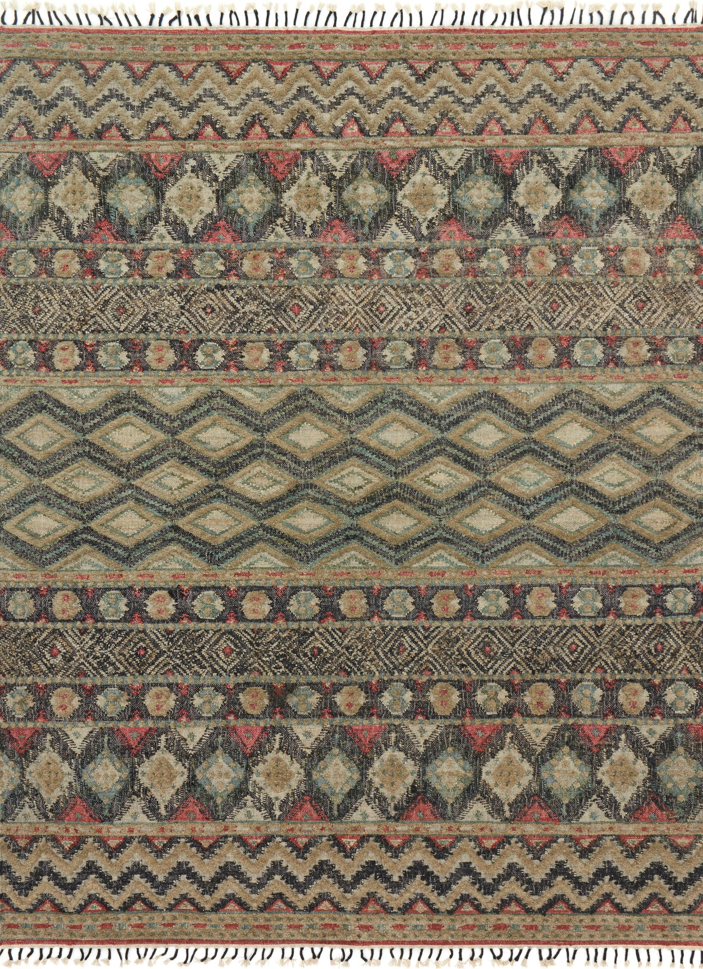 A picture of Loloi's Owen rug, in style OW-03, color Indigo / Sage