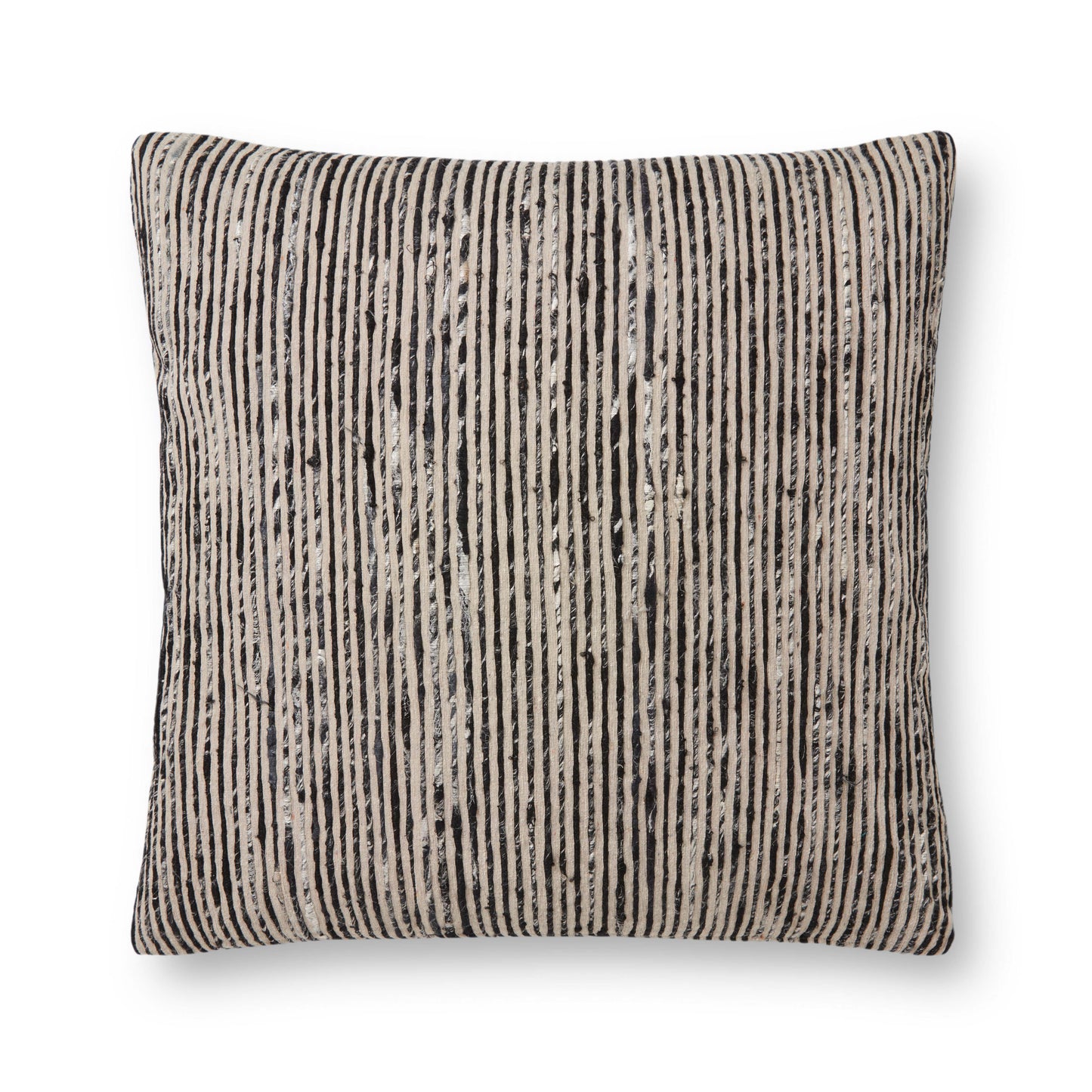 Photo of a pillow; P0242 Black / Multi 13" x 21" Cover w/Poly Pillow