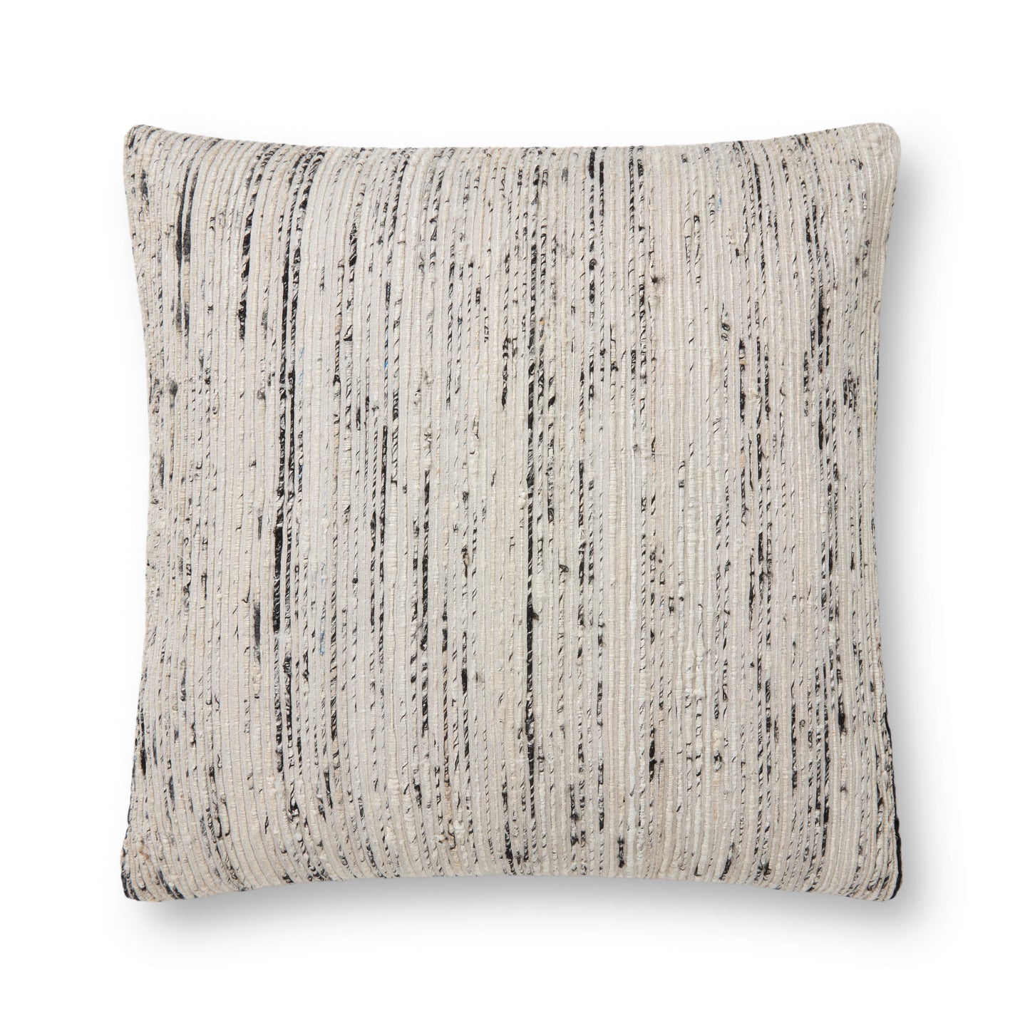 Photo of a pillow; P0242 Silver / Multi 13" x 21" Cover w/Poly Pillow