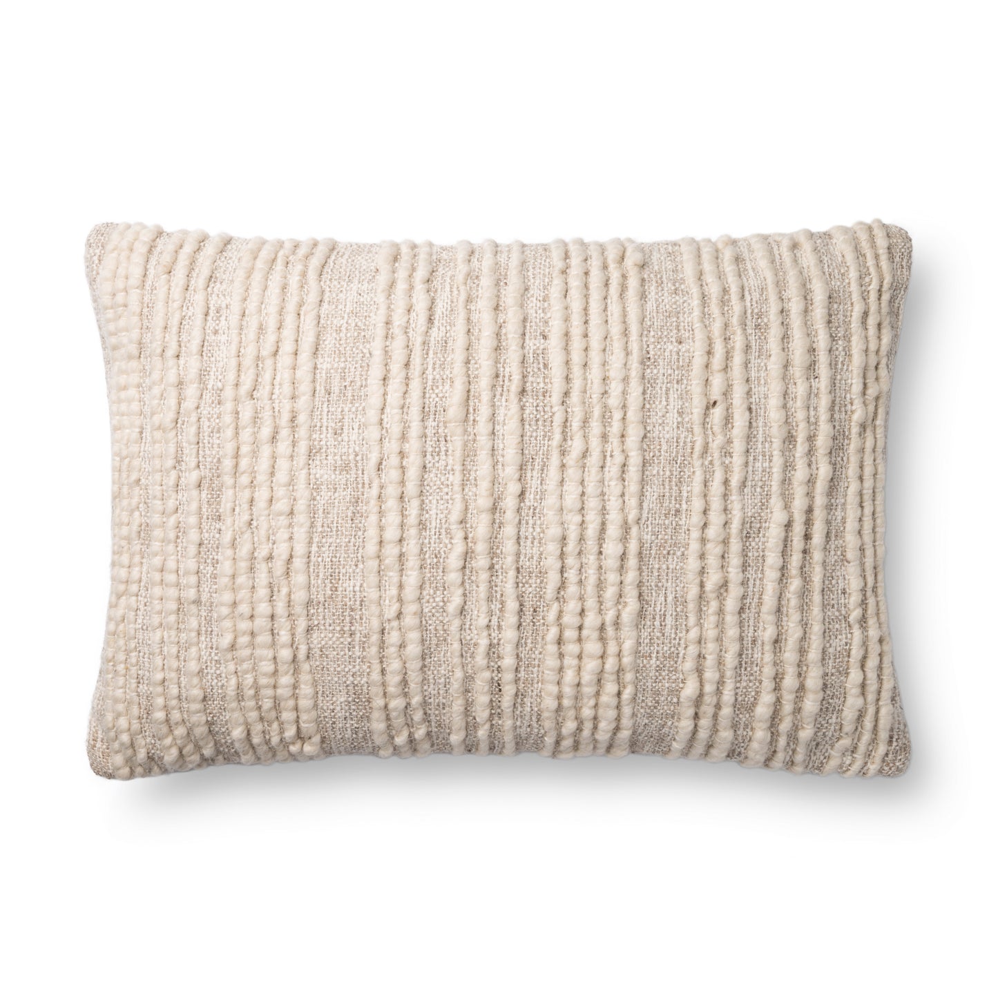 Photo of a pillow; P0862 Natural 22" x 22" Cover w/Poly Pillow