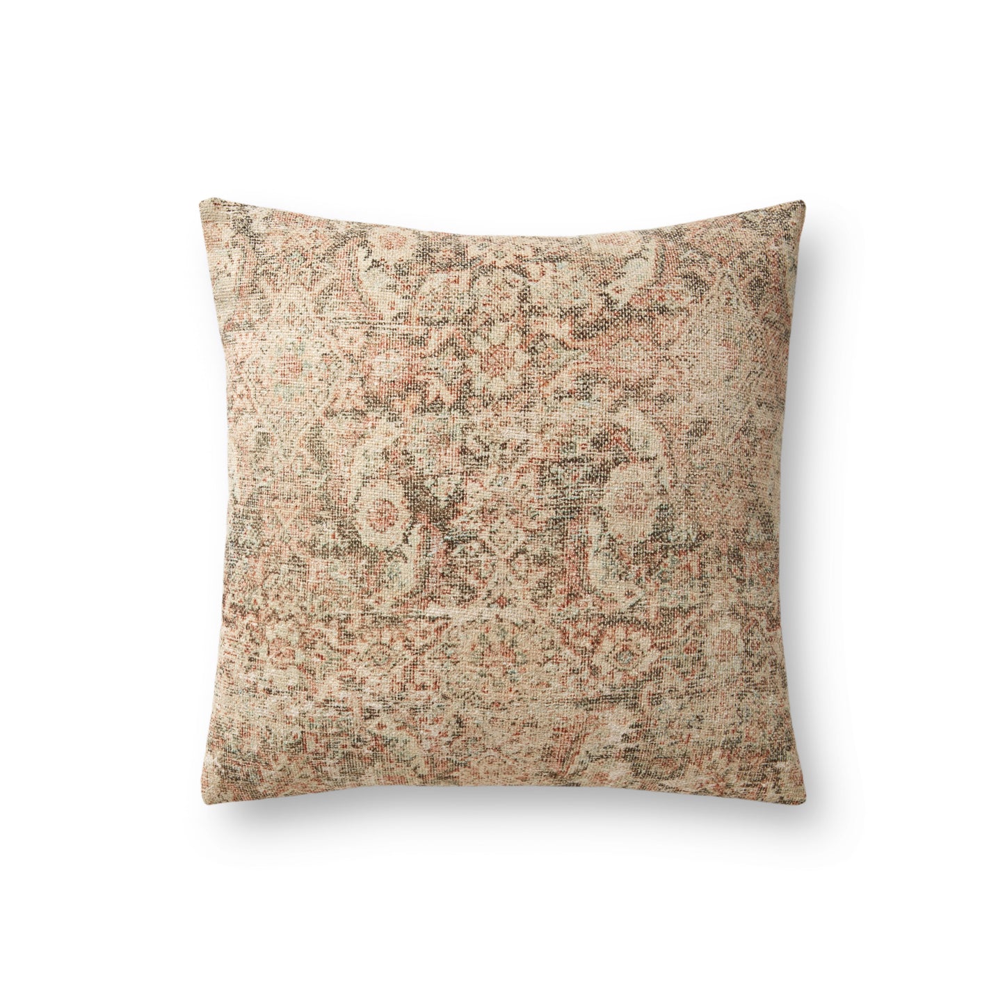 Photo of a pillow; Beige / Multi 18'' x 18'' Cover w/Poly Pillow