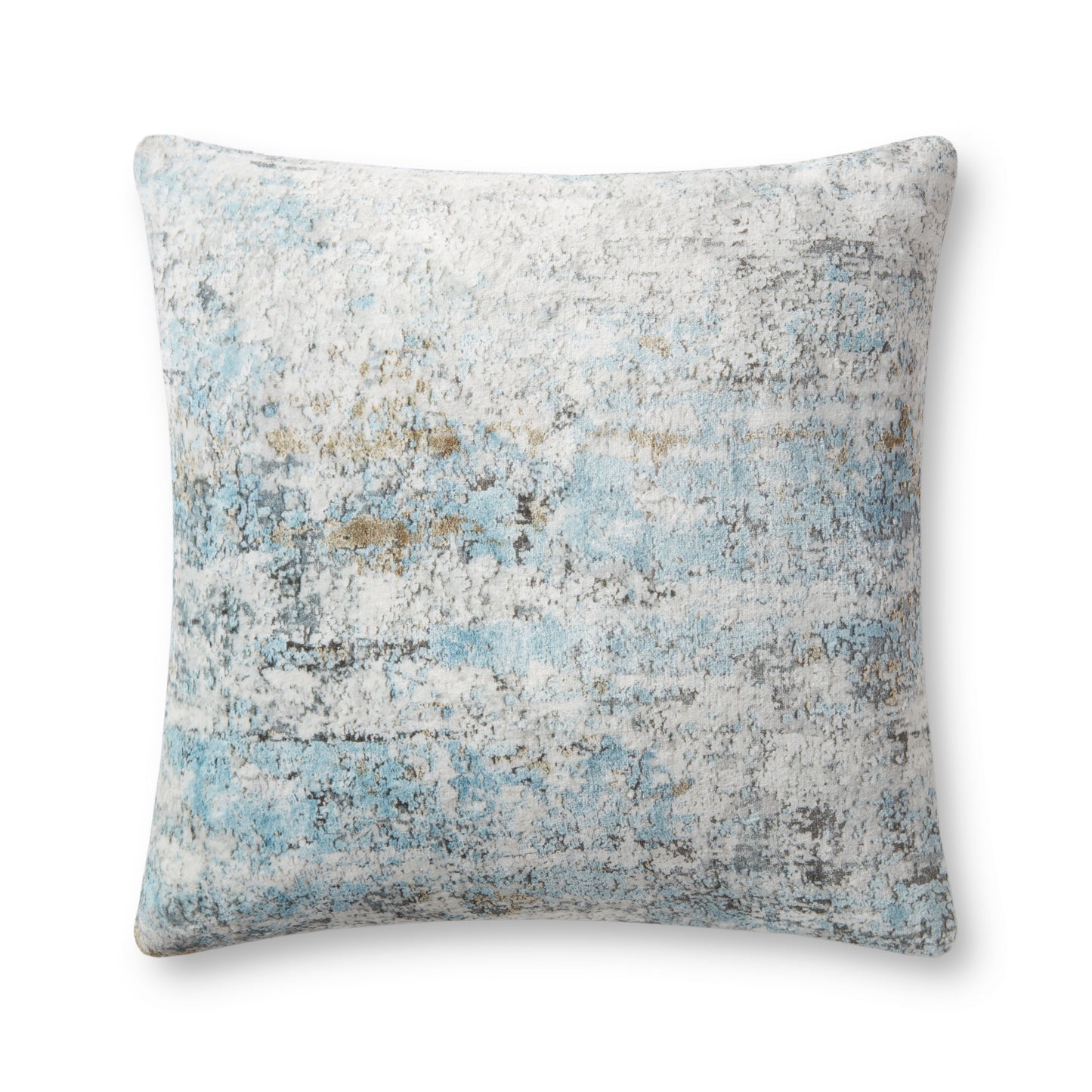 Photo of a pillow; PLL0064 Grey / Multi 22" x 22" Cover w/Poly Pillow