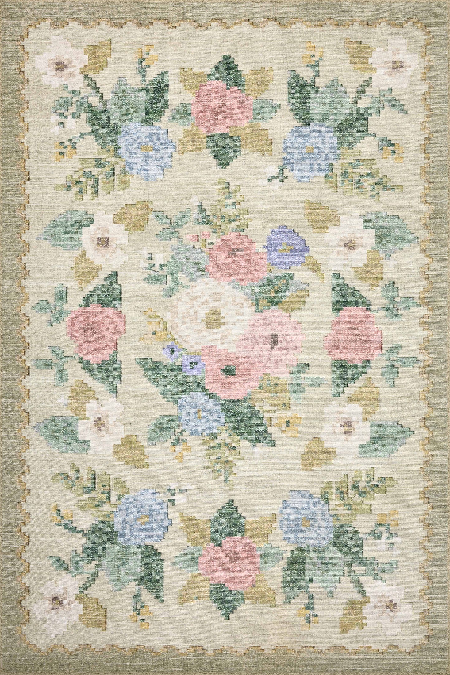 A picture of Loloi's Rosa rug, in style RSA-02, color Cream