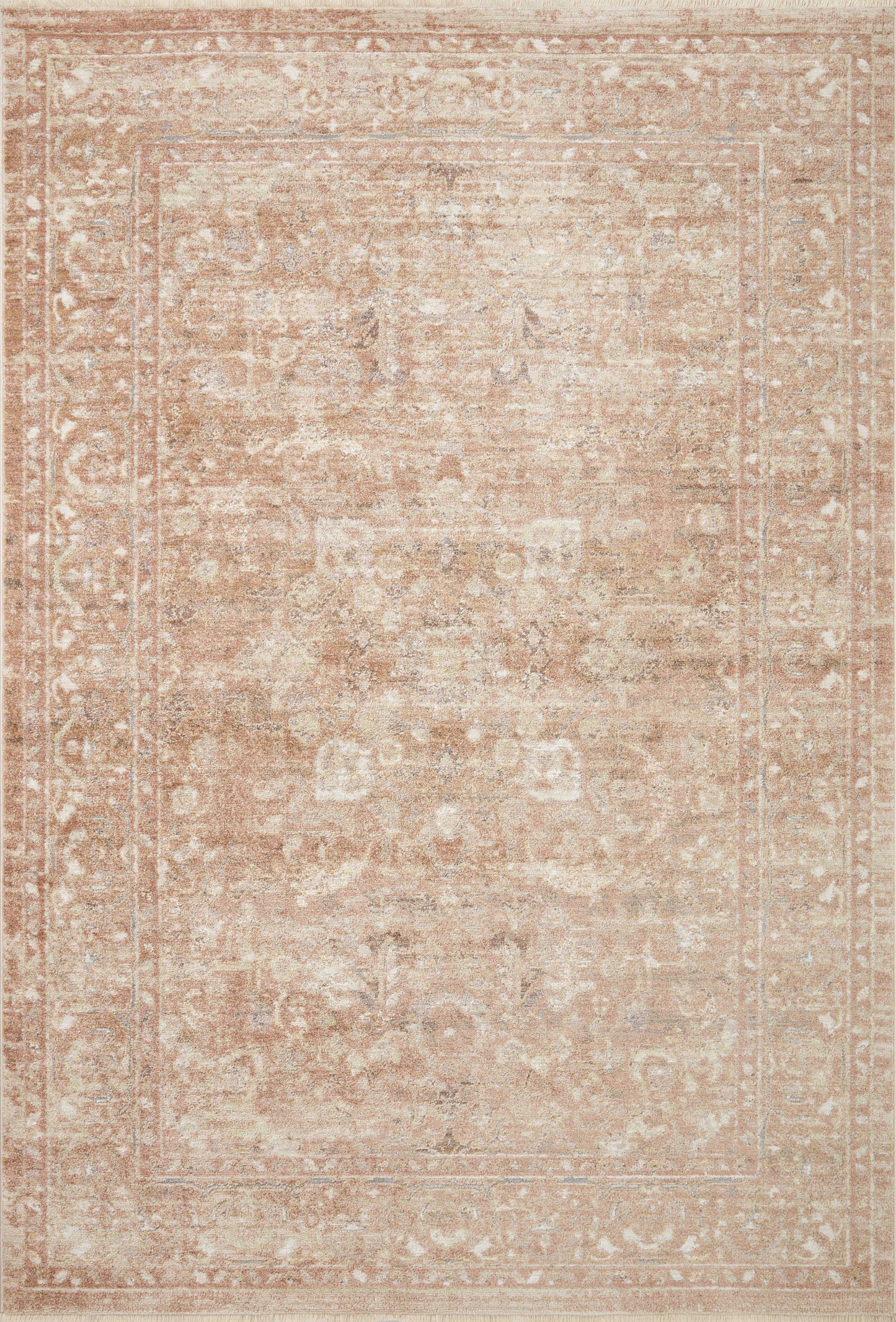 A picture of Loloi's Sonnet rug, in style SNN-04, color Terracotta / Natural