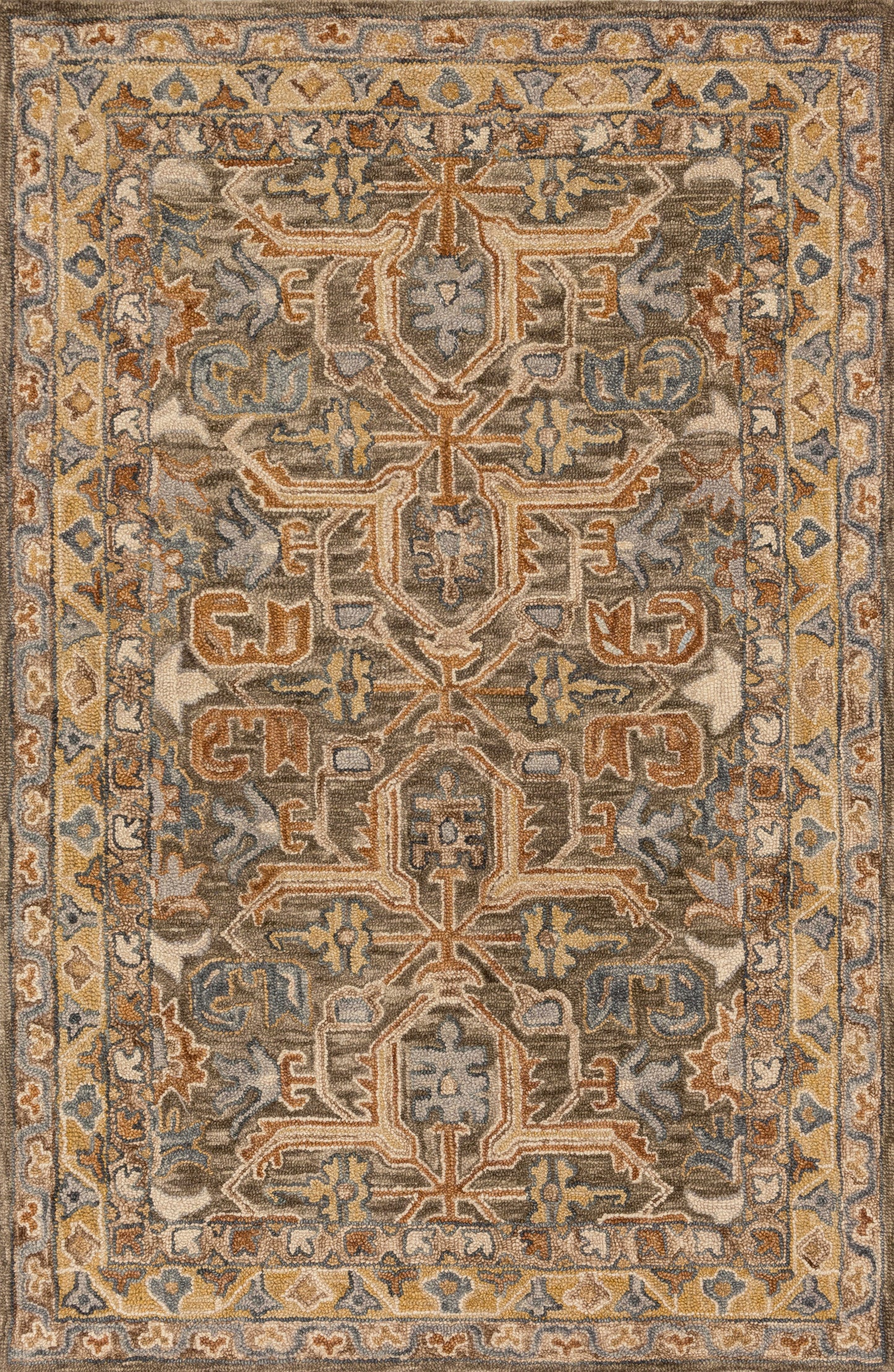 A picture of Loloi's Victoria rug, in style VK-01, color Walnut / Multi