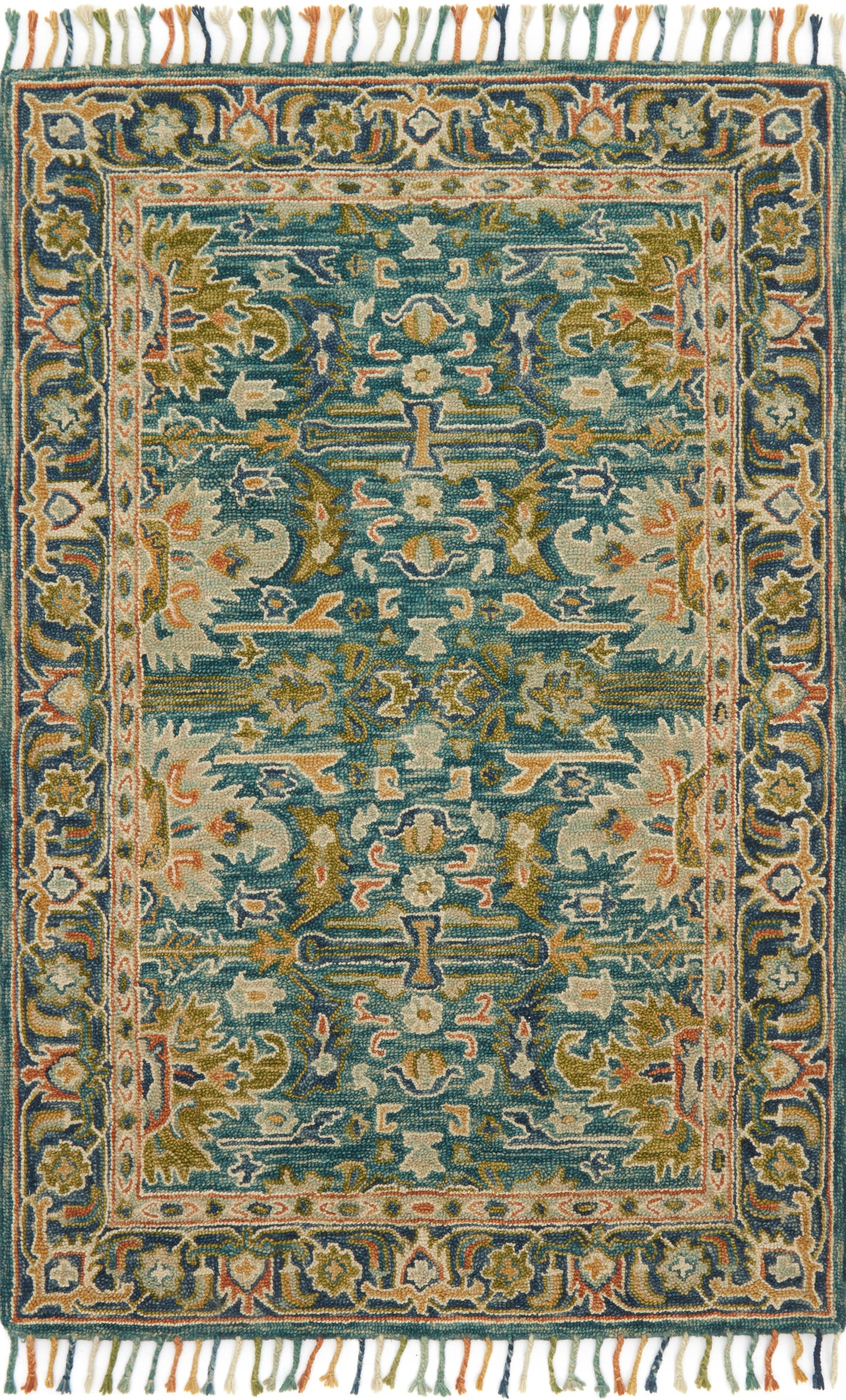 A picture of Loloi's Zharah rug, in style ZR-12, color Blue / Navy