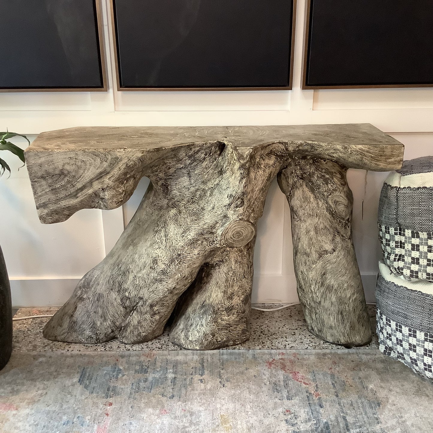 Chamcha Wood Console Table