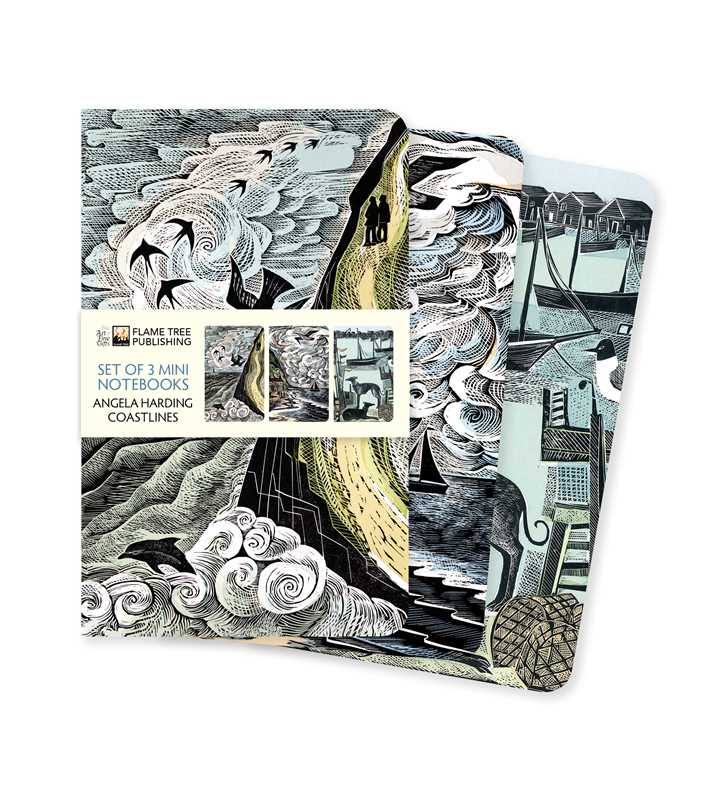 Angela Harding: Coastlines Set of 3 Mini Notebooks by