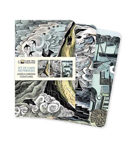 Angela Harding: Coastlines Set of 3 Mini Notebooks by