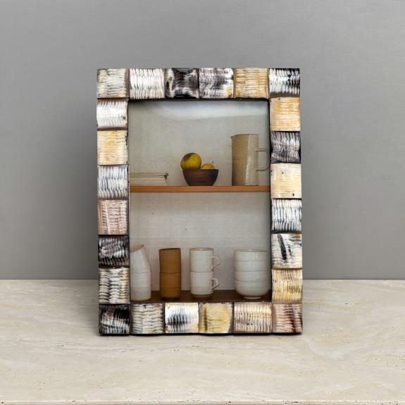 Mosaic Chiseled Horn Frame