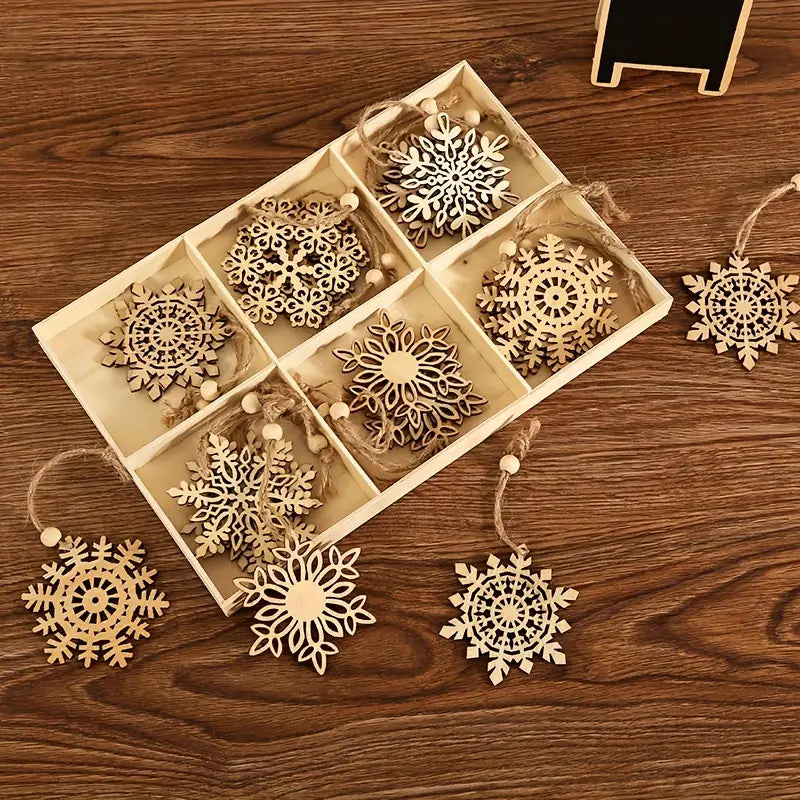 Wooden Snowflake Ornament