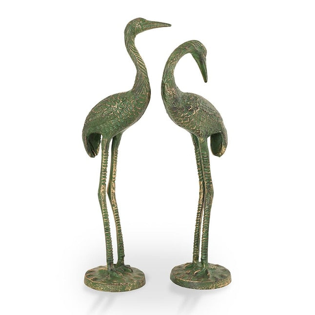 Bronze Garden Cranes