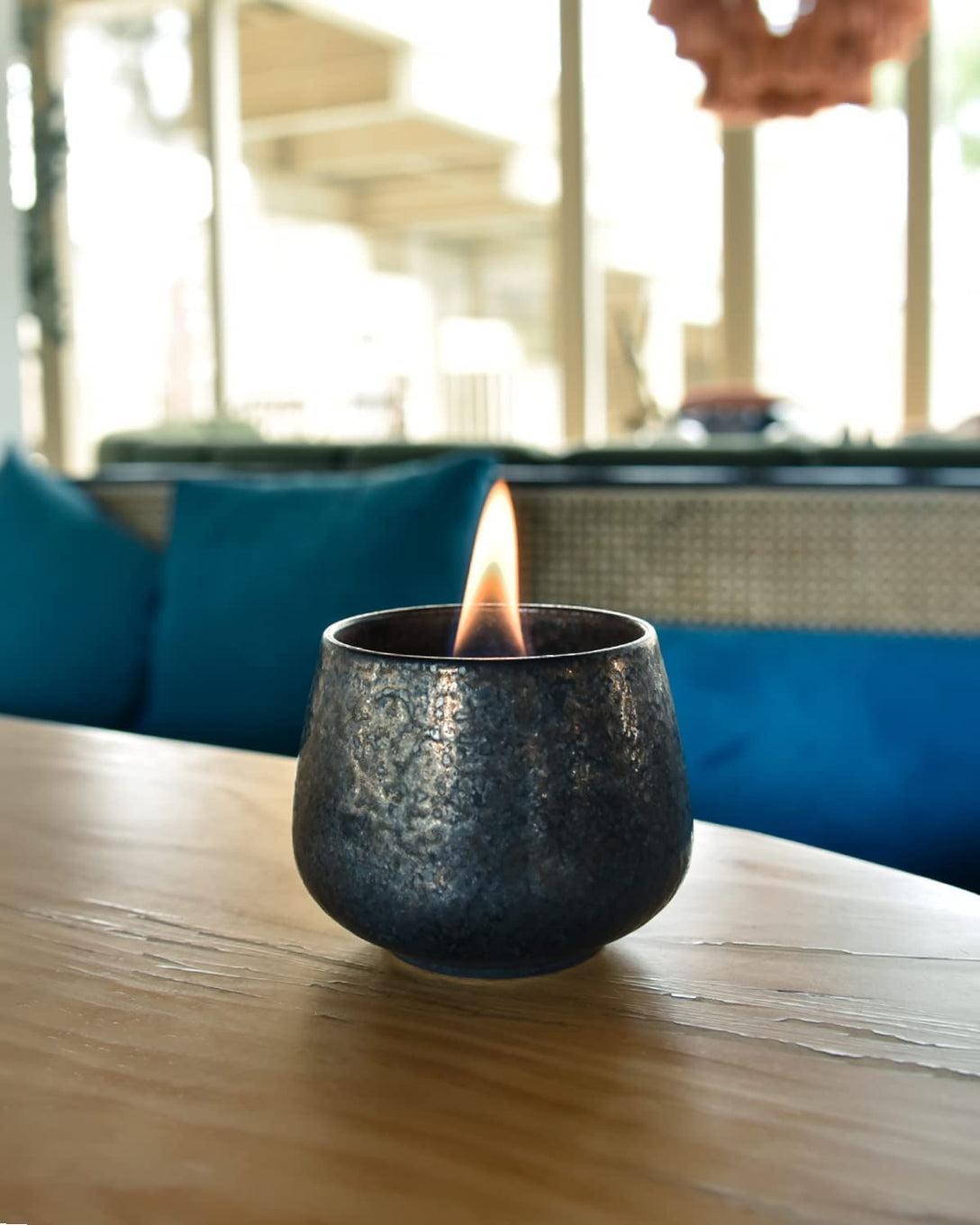 Lovinflame Amber Ceramic Candle