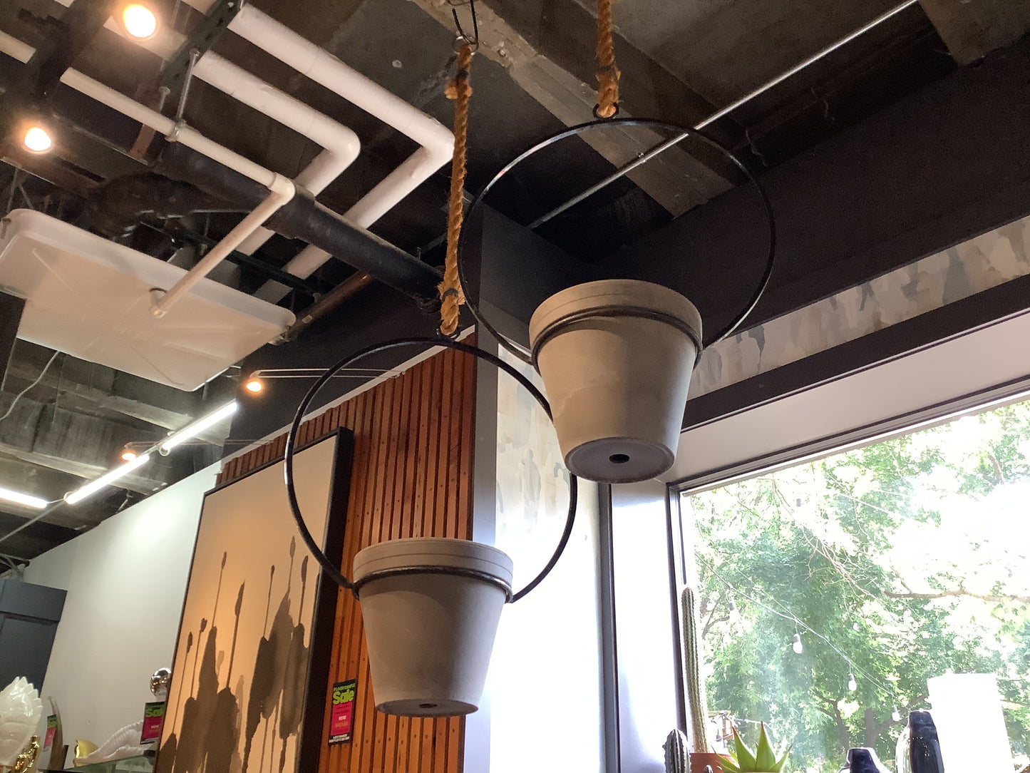 Wrought Iron Hanging Planters