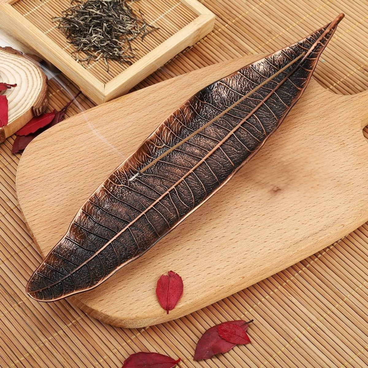 Metal Leaf Incense Holder