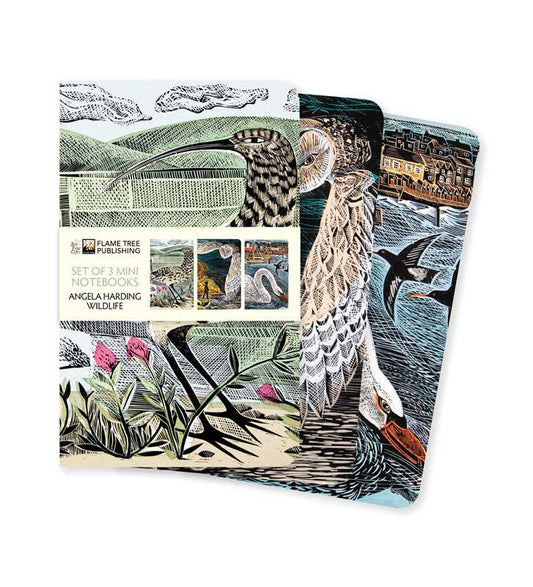 Angela Harding: Wildlife Set of 3 Mini Notebooks by