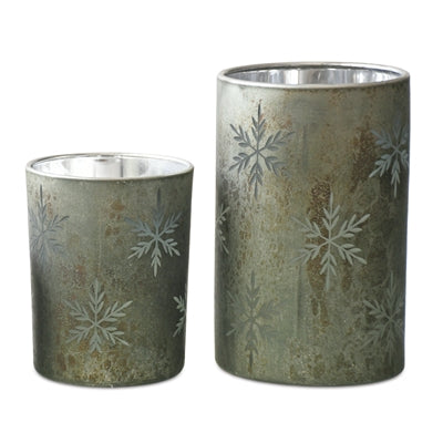 Mercury Snowflake Candle Holder