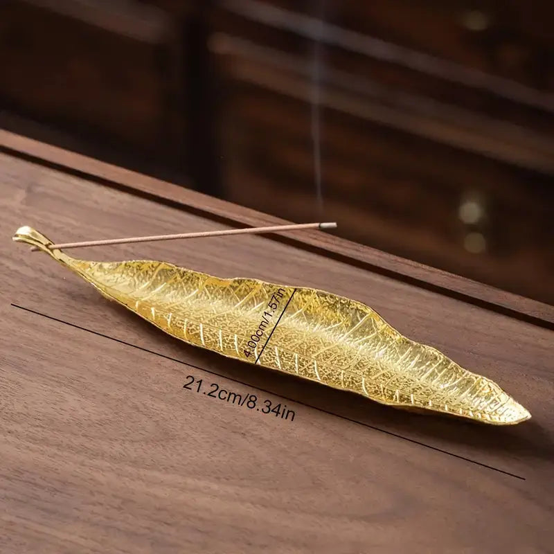 Metal Leaf Incense Holder