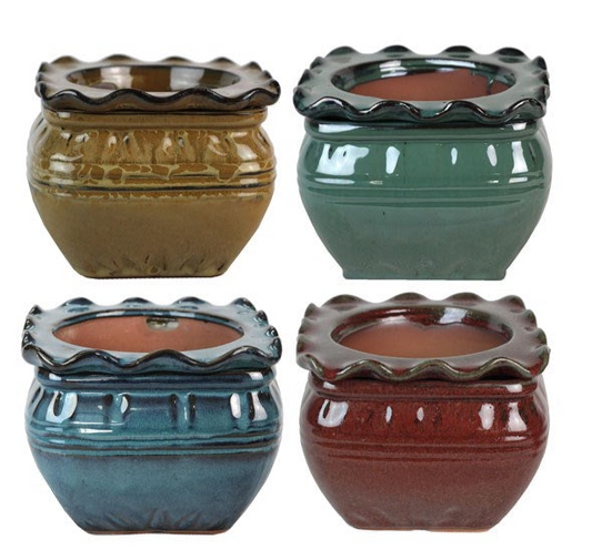 Self-Watering Scallop Pot