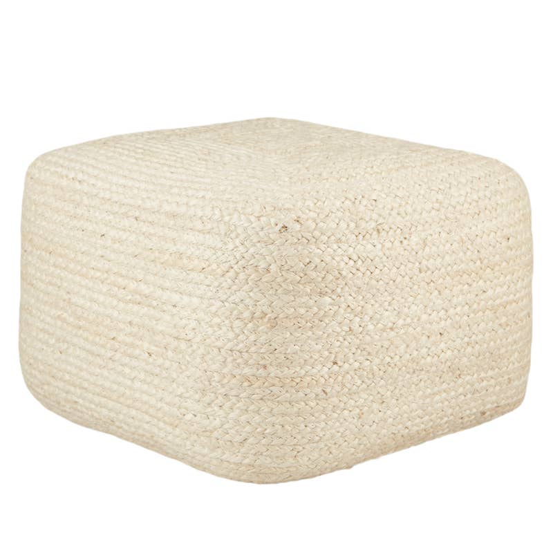 Woven Jute Pouf