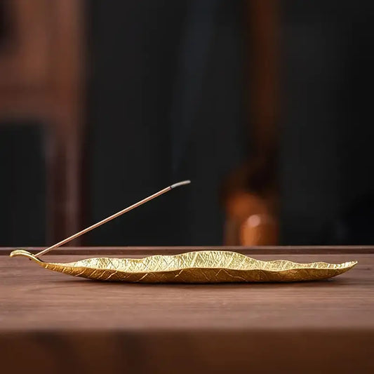 Metal Leaf Incense Holder
