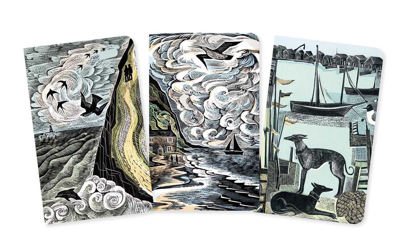 Angela Harding: Coastlines Set of 3 Mini Notebooks by