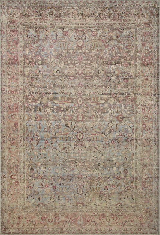 A picture of Loloi's Adrian rug, in style ADR-06, color Ocean / Clay