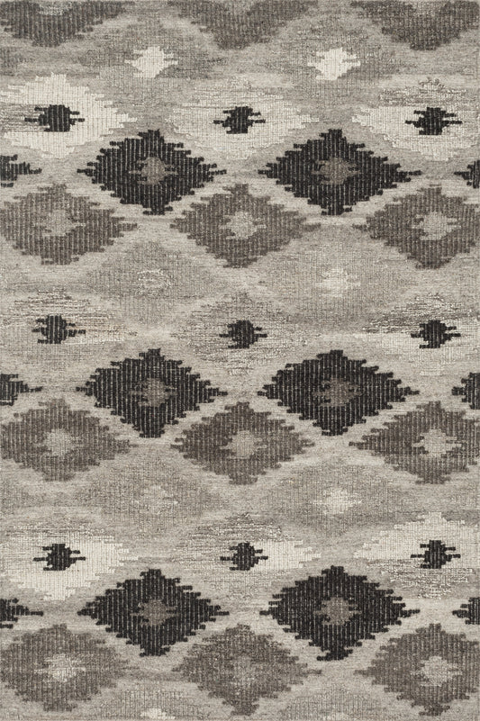 A picture of Loloi's Akina rug, in style AK-02, color Grey / Charcoal