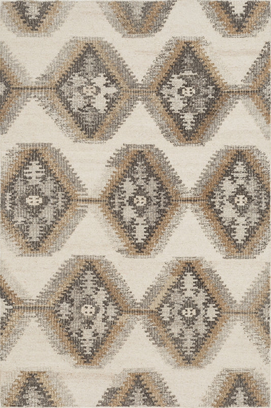 A picture of Loloi's Akina rug, in style AK-03, color Ivory / Camel