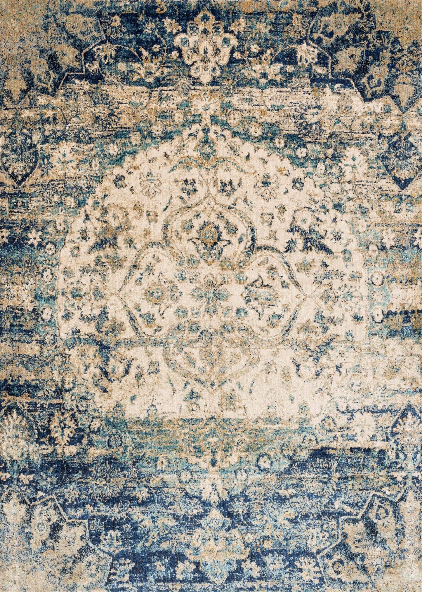 A picture of Loloi's Anastasia rug, in style AF-06, color Blue / Ivory