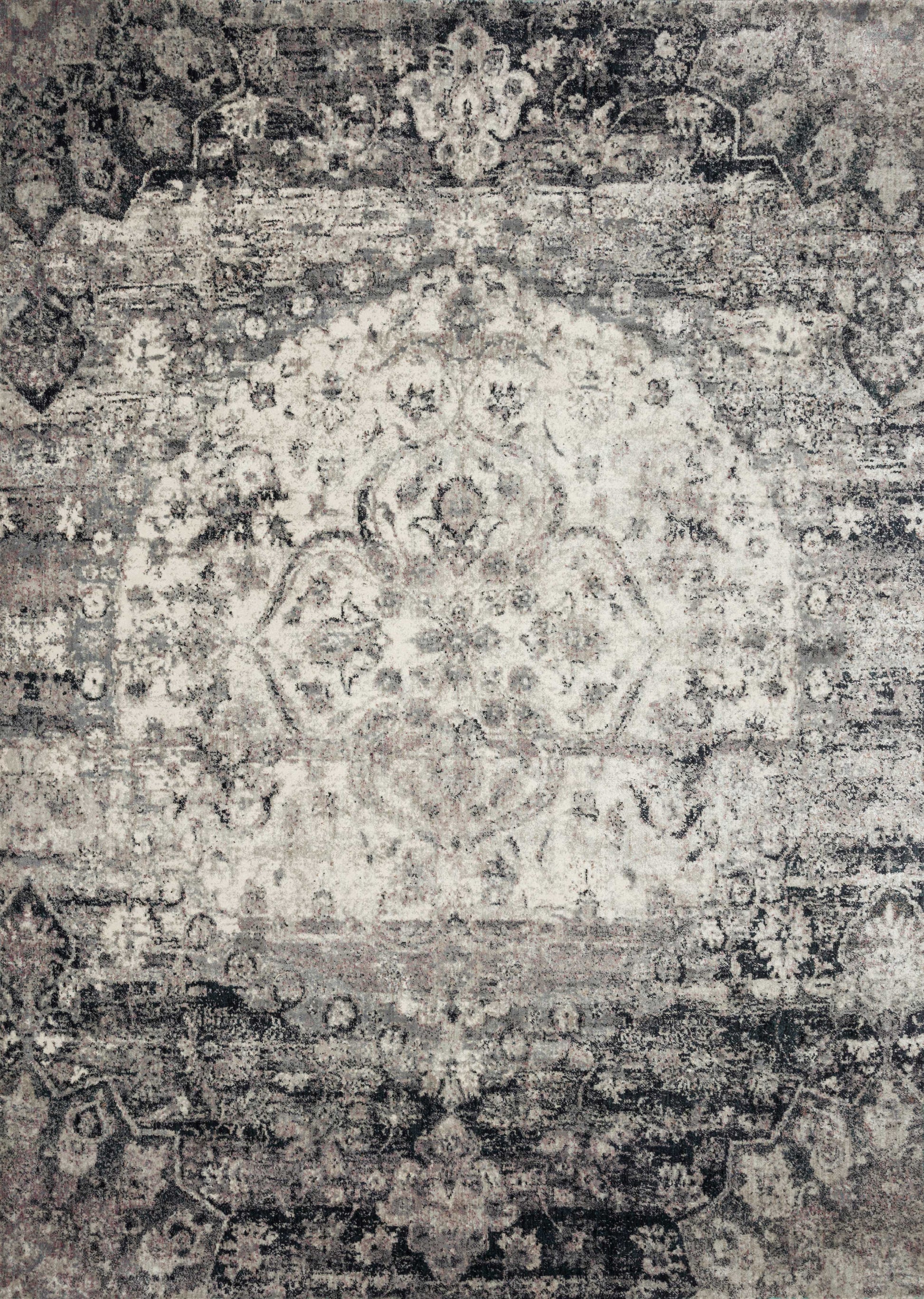 A picture of Loloi's Anastasia rug, in style AF-06, color Ink / Ivory