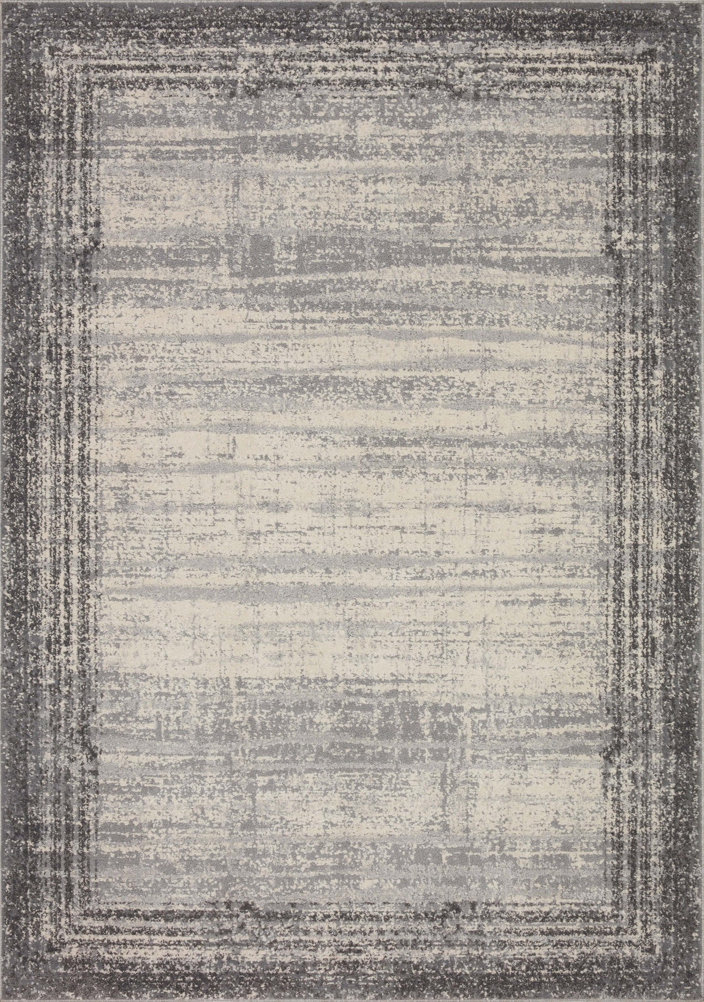 A picture of Loloi's Austen rug, in style AUS-02, color Pebble / Charcoal