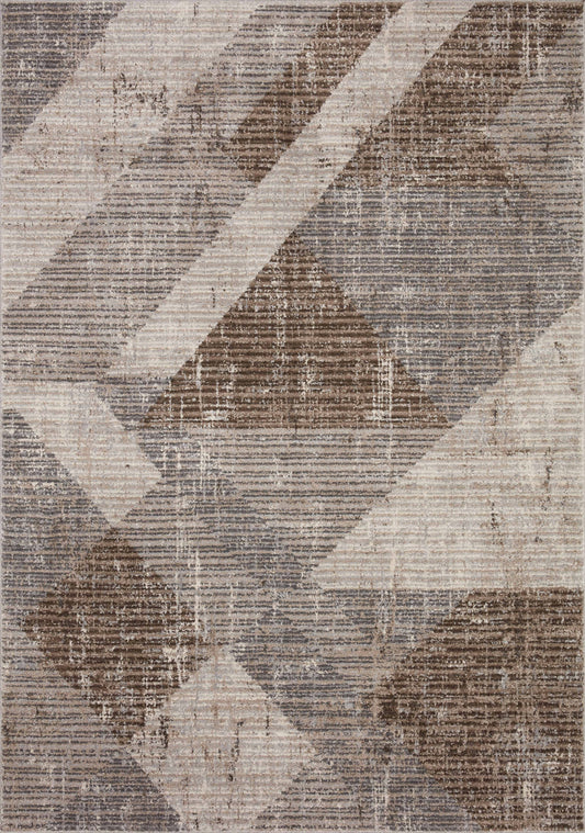 A picture of Loloi's Austen rug, in style AUS-04, color Stone / Bark