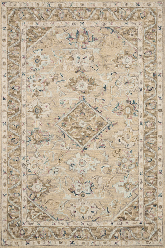 A picture of Loloi's Beatty rug, in style BEA-02, color Beige / Ivory