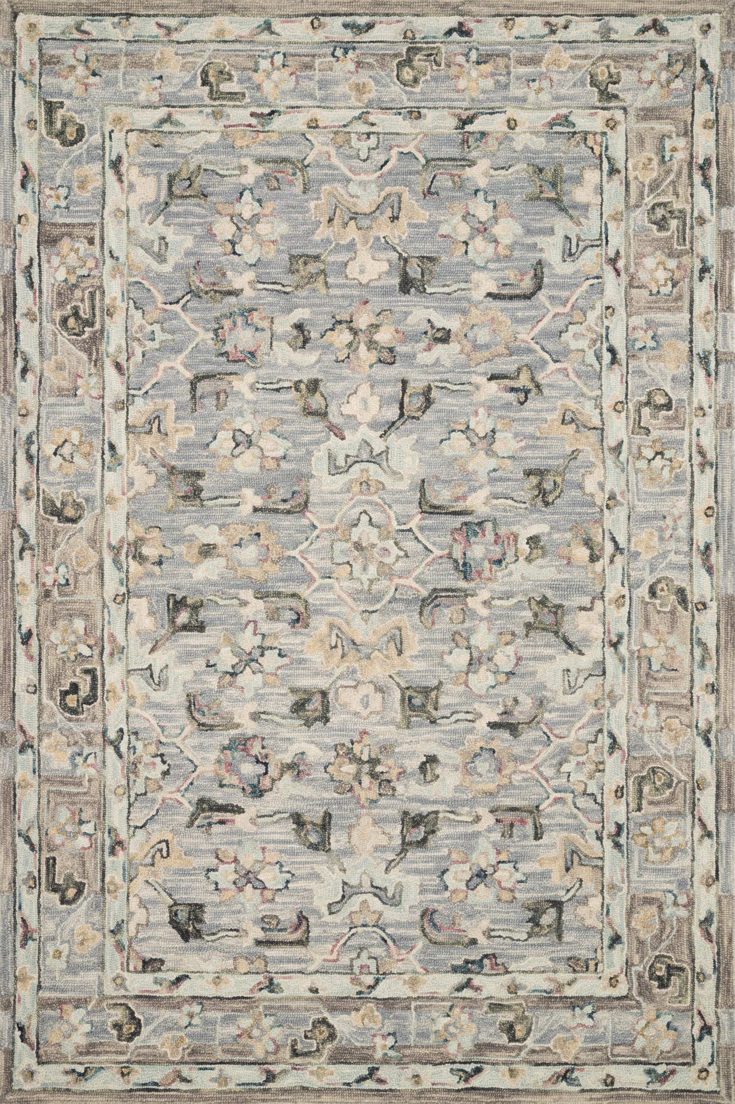A picture of Loloi's Beatty rug, in style BEA-04, color Light Blue / Multi