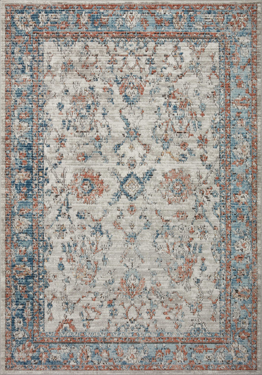 A picture of Loloi's Bianca rug, in style BIA-05, color Dove / Multi