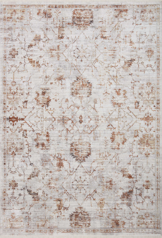 A picture of Loloi's Bonney rug, in style BNY-04, color Silver / Sunset