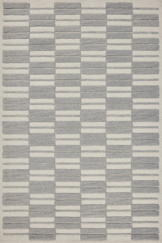 A picture of Loloi's Bradley rug, in style BRL-03, color Ivory / Grey