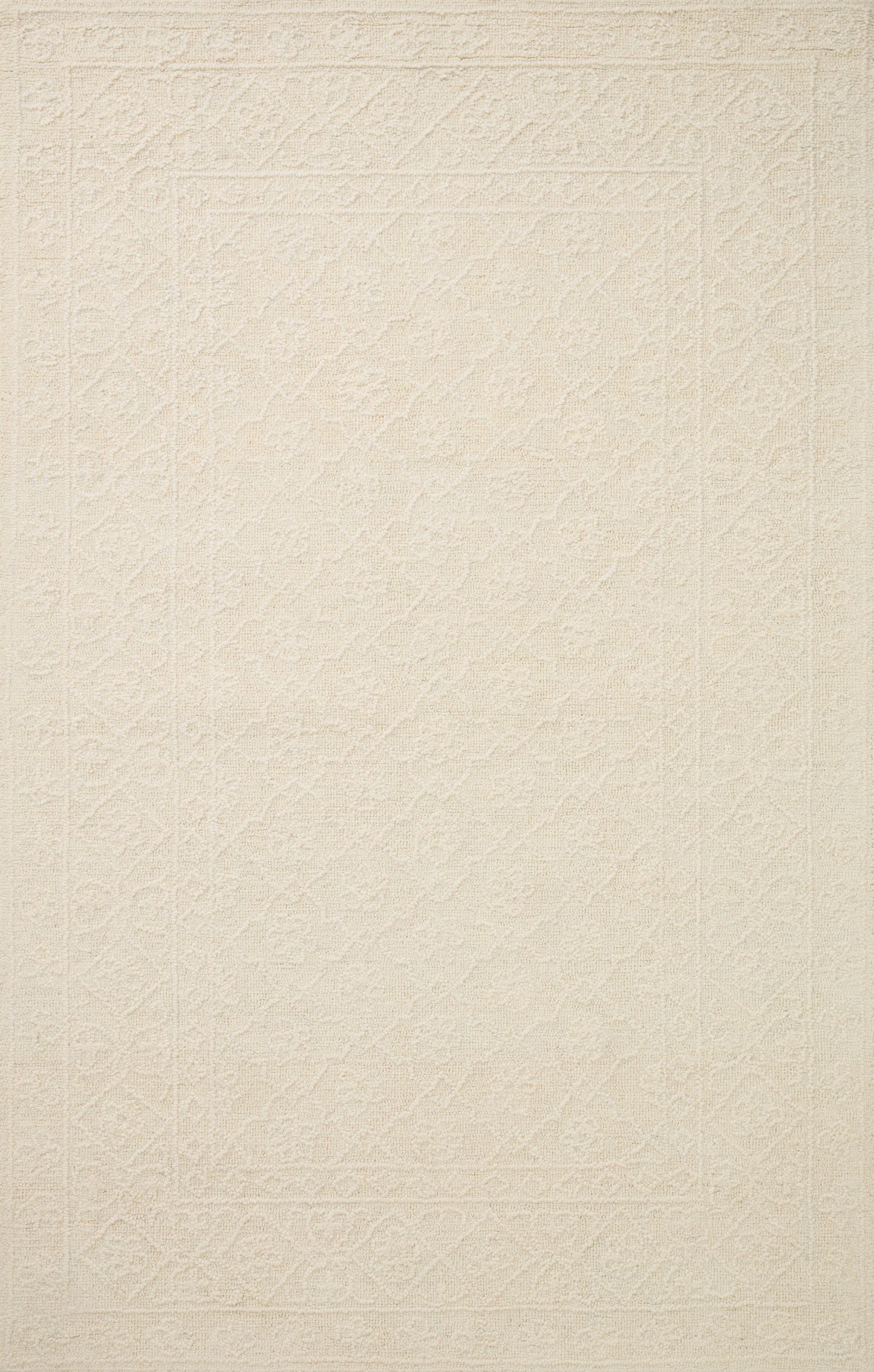 A picture of Loloi's Cecelia rug, in style CEC-01, color Ivory / Ivory