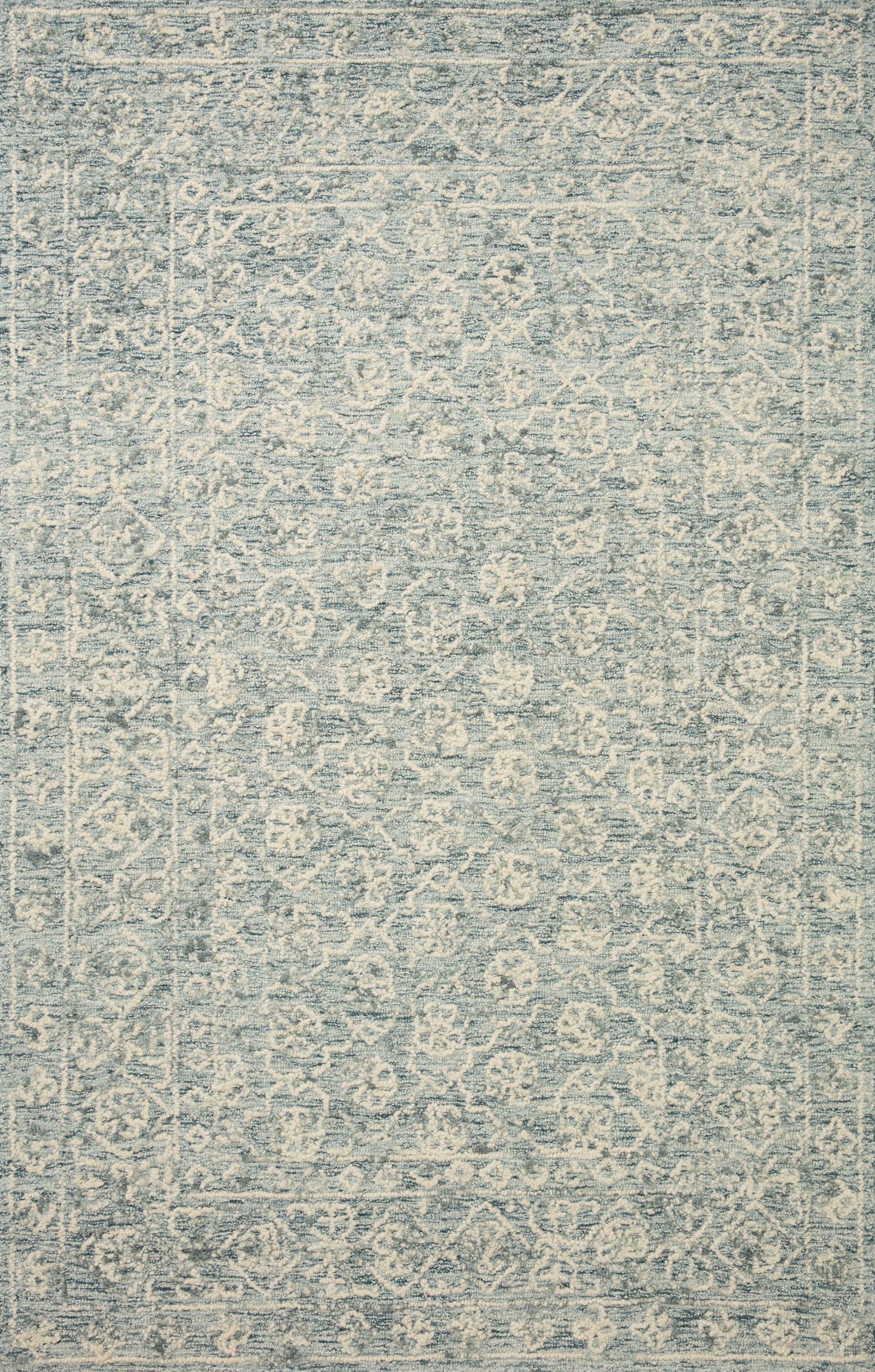 A picture of Loloi's Cecelia rug, in style CEC-01, color Ocean / Ivory