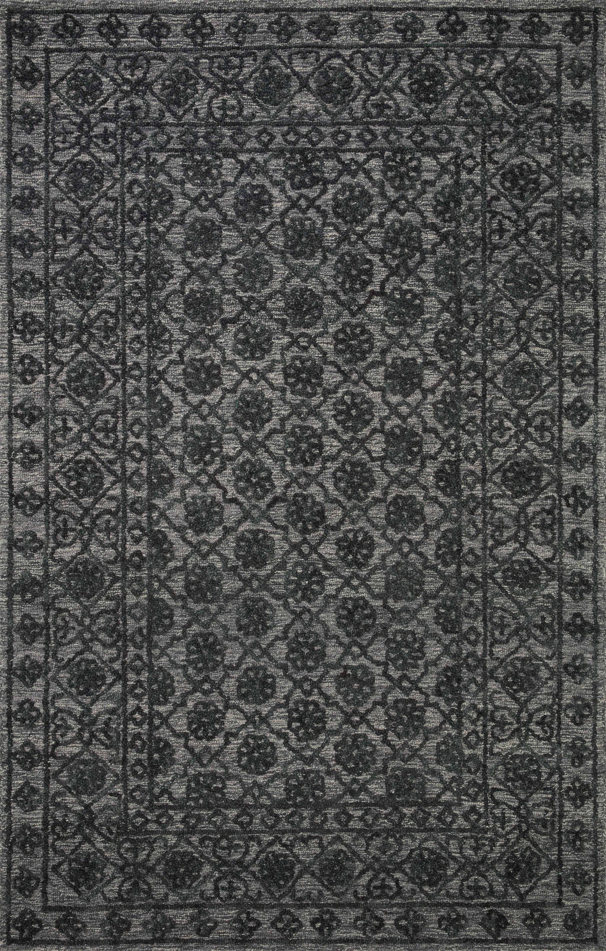 A picture of Loloi's Cecelia rug, in style CEC-01, color Smoke / Dk. Grey
