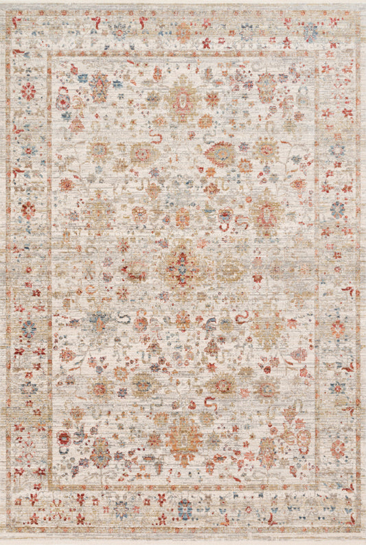 A picture of Loloi's Claire rug, in style CLE-05, color Ivory / Multi