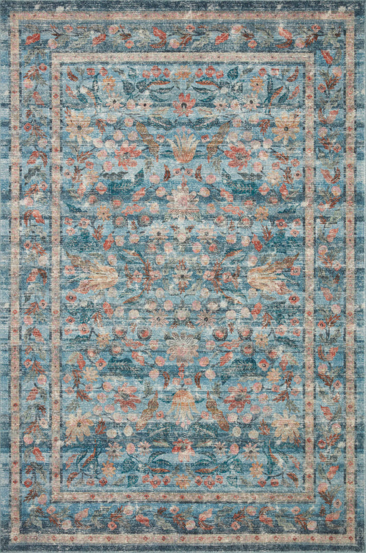 A picture of Loloi's Courtyard rug, in style COU-03, color Blue