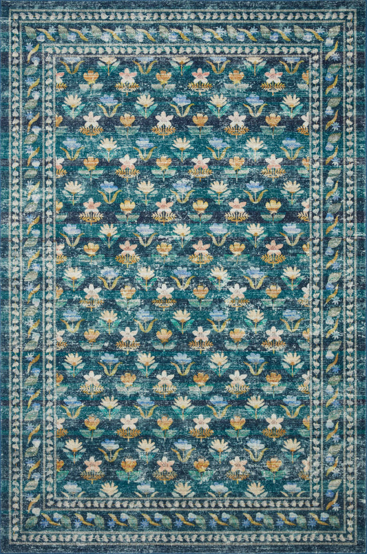 A picture of Loloi's Courtyard rug, in style COU-05, color Emerald