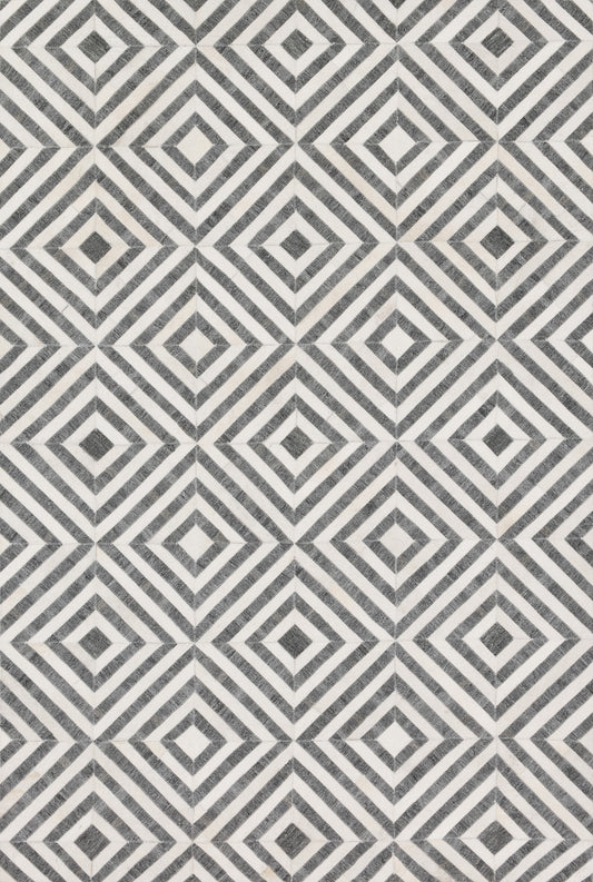 A picture of Loloi's Dorado rug, in style DB-03, color Charcoal / Ivory